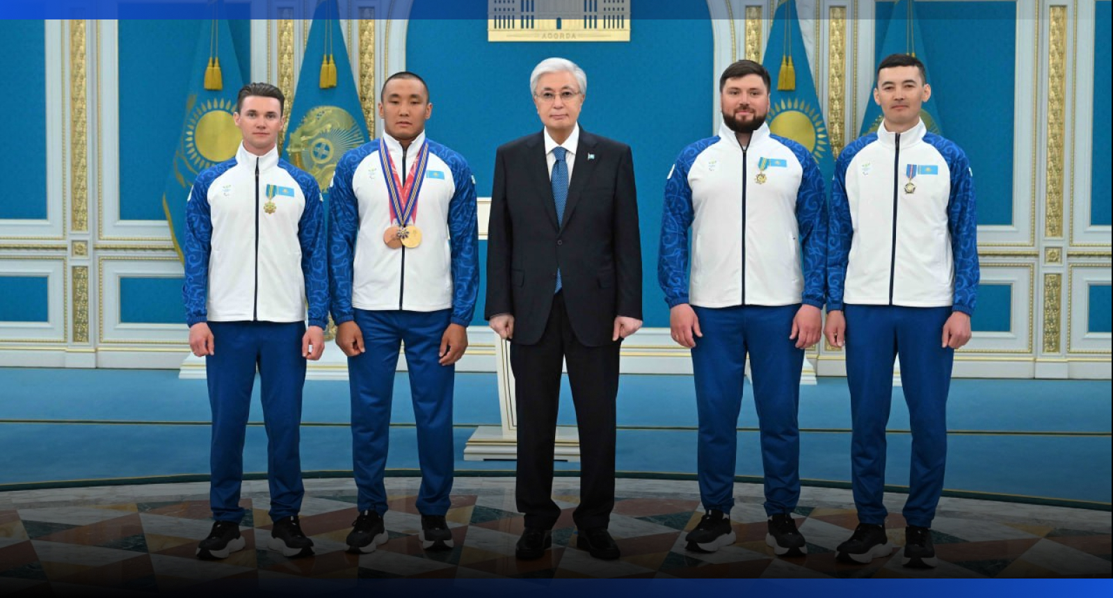 Image for Токаев наградил паралимпийского чемпиона Ербола Хамитова